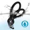 ARMONY - VIAJERO DOBLE VIBRADOR ANILLO PARA PAREJAS CABALLO NEGRO