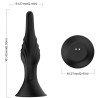 ARMONY - VIBRADOR Y ANILLO ANAL REMOTO CONTROL NEGRO