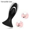 ARMONY - VIBRADOR Y ANILLO ANAL SILICONA NEGRO
