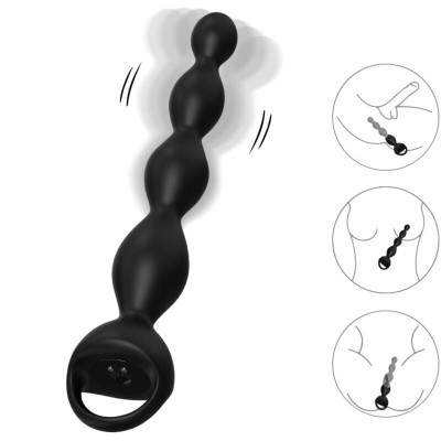 ARMONY - VIBRADOR ANILLO ANAL DE DEDO NEGRO
