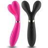 ARMONY - CEPILLO Y MASAJEADOR Y VIBRADOR CABEZA DOBLE NEGRO