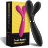 ARMONY - CEPILLO Y MASAJEADOR Y VIBRADOR CABEZA DOBLE NEGRO