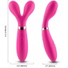 ARMONY - CEPILLO Y MASAJEADOR Y VIBRADOR CABEZA DOBLE ROSA