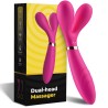 ARMONY - CEPILLO Y MASAJEADOR Y VIBRADOR CABEZA DOBLE ROSA