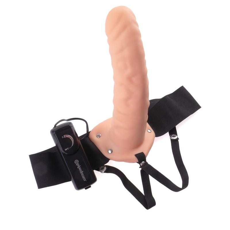 Arnés con Dildo Hueco y Vibración 8