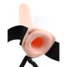 Arnés con Dildo Hueco y Vibración 8