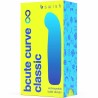 B SWISH - BCUTE CURVA INFINITE CLASSIC RECHARGEABLE SILICONE VIBRATOR AMARILLO