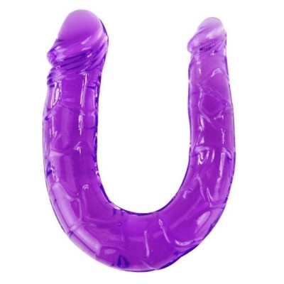 BAILE - DILDO DOBLE EN LILAC FLEXIBLE JELLY