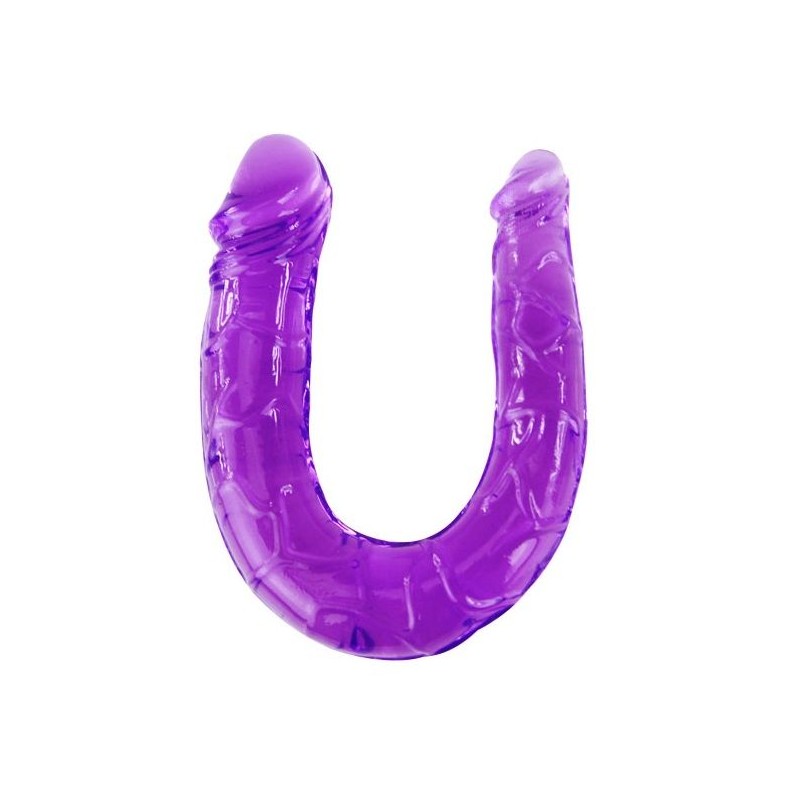 BAILE - DILDO DOBLE EN LILAC FLEXIBLE JELLY