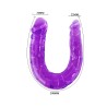 BAILE - DILDO DOBLE EN LILAC FLEXIBLE JELLY