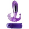 BAILE - ESTIMULADOR VAGINAL Y ANAL AMARILLO CON VIBRACIÓN
