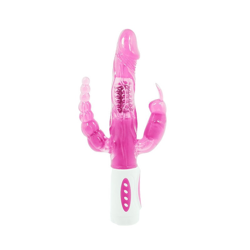 BAILE - CONEJO BUNNY PRENDA TRIPLE VIBRADOR ROTADOR
