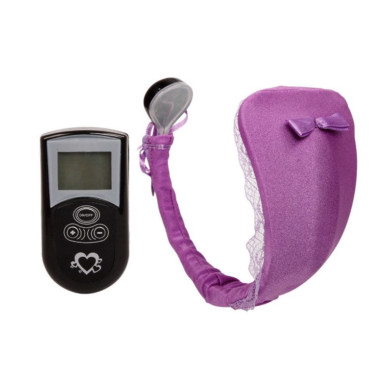 BAILE - THONG CON VIBRADOR CON CONTROL REMOTO ROSA
