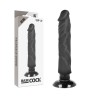 BASECOCK - REALISTIC VIBRATOR 2-1 BLACK 20 CM -O- 4 CM