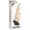 BASECOCK - VIBRADOR REALISTA CONTROL REMOTO NATURAL CON TESTÍCULOS 19.5 CM -O- 4 CM