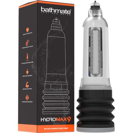 BATHMATE - HIDROMAX 9 PUMPAS DE INCREMENTO DE PENE TRANSPARENTE