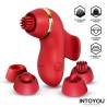 Beeny Estimulador con 4 Cabezales, Succión, Tapping, Tickling y Licking