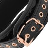 BEGME - Edición Negra Premium Collar de Cuero Vegano Con Forro de Neopreno