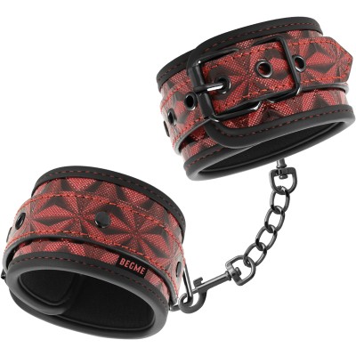 BEGME - Edición Roja Premium Cuffs de Tobillo Con Forro de Neopreno