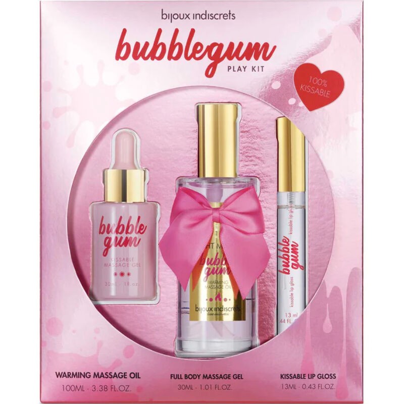BIJOUX INDISCRETS - KIT DE JUGUETE BOLLO CON ACEITE, GELO Y BRILLO LABIAL