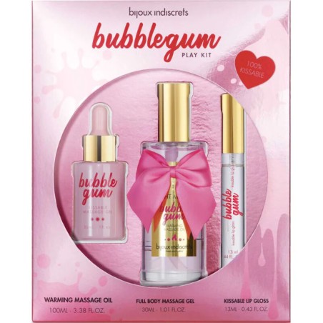 BIJOUX INDISCRETS - KIT DE JUGUETE BOLLO CON ACEITE, GELO Y BRILLO LABIAL