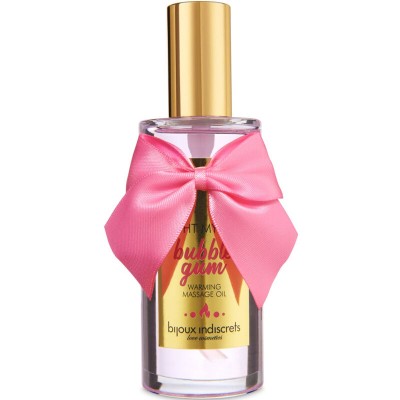 BIJOUX INDISCRETS - ACEITE DE MASAJE EFECTO CALIENTE GOMA DE FRESA