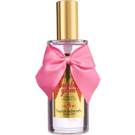 BIJOUX INDISCRETS - ACEITE DE MASAJE EFECTO CALIENTE GOMA DE FRESA
