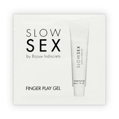BIJOUX INDISCRETS - GELO DE MASAJE CON JUGUETES DE DEDO SLOW SEX DOSIS ÚNICA