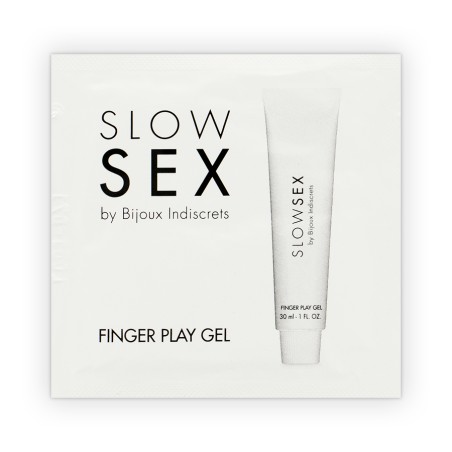 BIJOUX INDISCRETS - GELO DE MASAJE CON JUGUETES DE DEDO SLOW SEX DOSIS ÚNICA