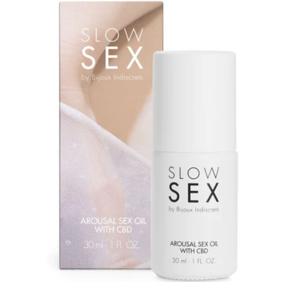 BIJOUX INDISCRETS - ACEITE DE MASAJE CON CBD PARA SEXO SLOW SEX 30 ML