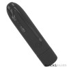 BLACK & SILVER - JERINGA DE VIBRACIÓN RECHARGEABLE GERI USB 8 VIBRACIONES NEGRO 10 X 2.2 CM