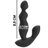 BLACK&SILVER - CORA TAPON ANAL SILICONE CONTROL REMOTO