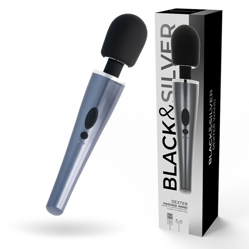 BLACK&SILVER - DEXTER BASTON DE MASAJE