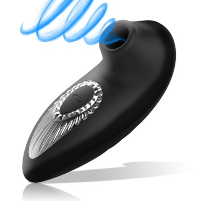 BLACK&SILVER - DRAKE DELUXE VIBRACIÓN SUCCIÓN RECHARGEABLE SILICONE NEGRO