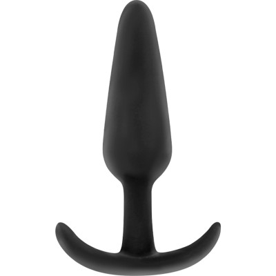 BLACK&SILVER - HANSEL SILICONE ANAL PLUG CON MANIJO PEQUEÑO