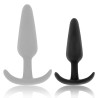 BLACK&SILVER - HANSEL SILICONE ANAL PLUG CON MANIJO PEQUEÑO