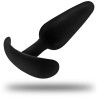 BLACK&SILVER - HANSEL SILICONE ANAL PLUG CON MANIJO PEQUEÑO