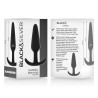 BLACK&SILVER - HANSEL SILICONE ANAL PLUG CON MANIJO PEQUEÑO