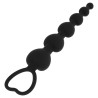 BLACK&SILVER - MILA CADENA DE CORAZONES ANA SILICONE 18 CM
