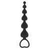 BLACK&SILVER - MILA CADENA DE CORAZONES ANA SILICONE 18 CM