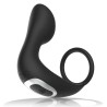 BLACK&SILVER - MASAJEADOR ANA RECHARGEABLE SILICONE NEGRO CON CONTROL REMOTO