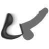 BLACK&SILVER - MASAJEADOR ANA RECHARGEABLE SILICONE NEGRO CON CONTROL REMOTO