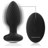BLACK&SILVER - WELLS PLUG ANA SILICONE ROTADOR CON CONTROL REMOTO