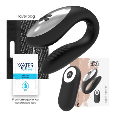 BRILLY GLAM - Nos Encanta Para Parejas Negro con Control Remoto
