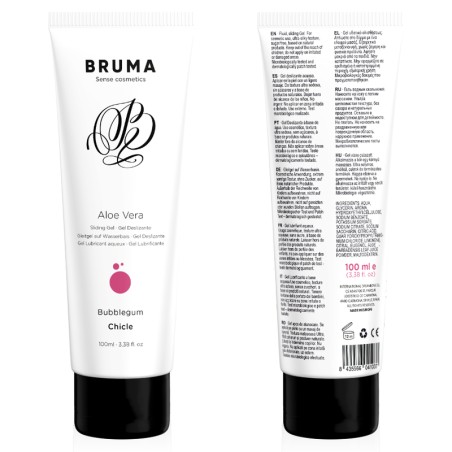 BRUMA - Gel Deslizante Aloe Vera Burbuja de Fresa 100 ML