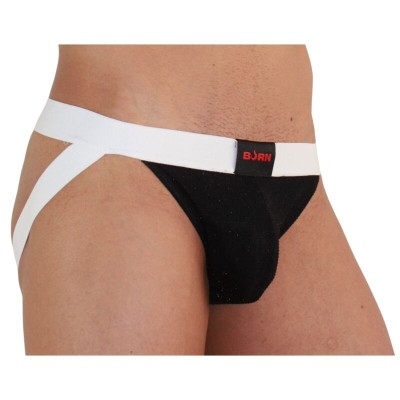 BURN - 004 SERPIENTE JOCK NEGRO / BLANCO S