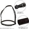 CALEXOTICS - EUPHORIA PLUS SIZE HALTER BUCKLE HARNESS BLACK