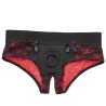 CALEXOTICS - SCANDAL SET OF CROTCHLESS PANTIES WITH DILDO SIZE S/M