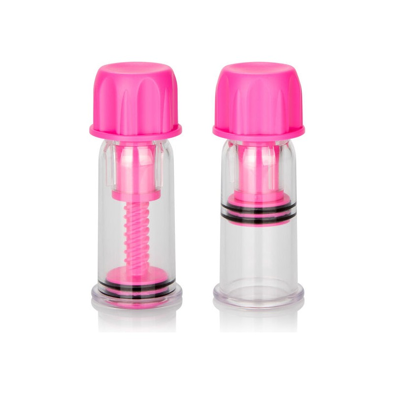 CALEXOTICS - VACCUM TWIST PINK NIPPLE SUCTION CUP