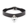 Collar con Aro y Cascabel Negro